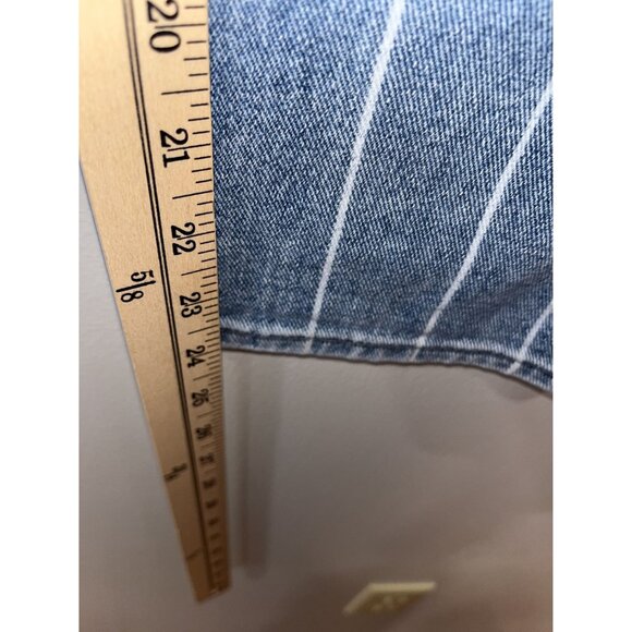 PacSun Women's‎ Striped Mom Jeans Size 28, Blue & White Denim - Picture 4 of 8